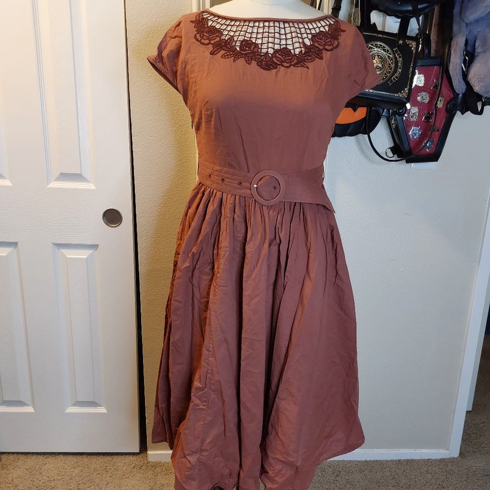 Artka - brick red dress